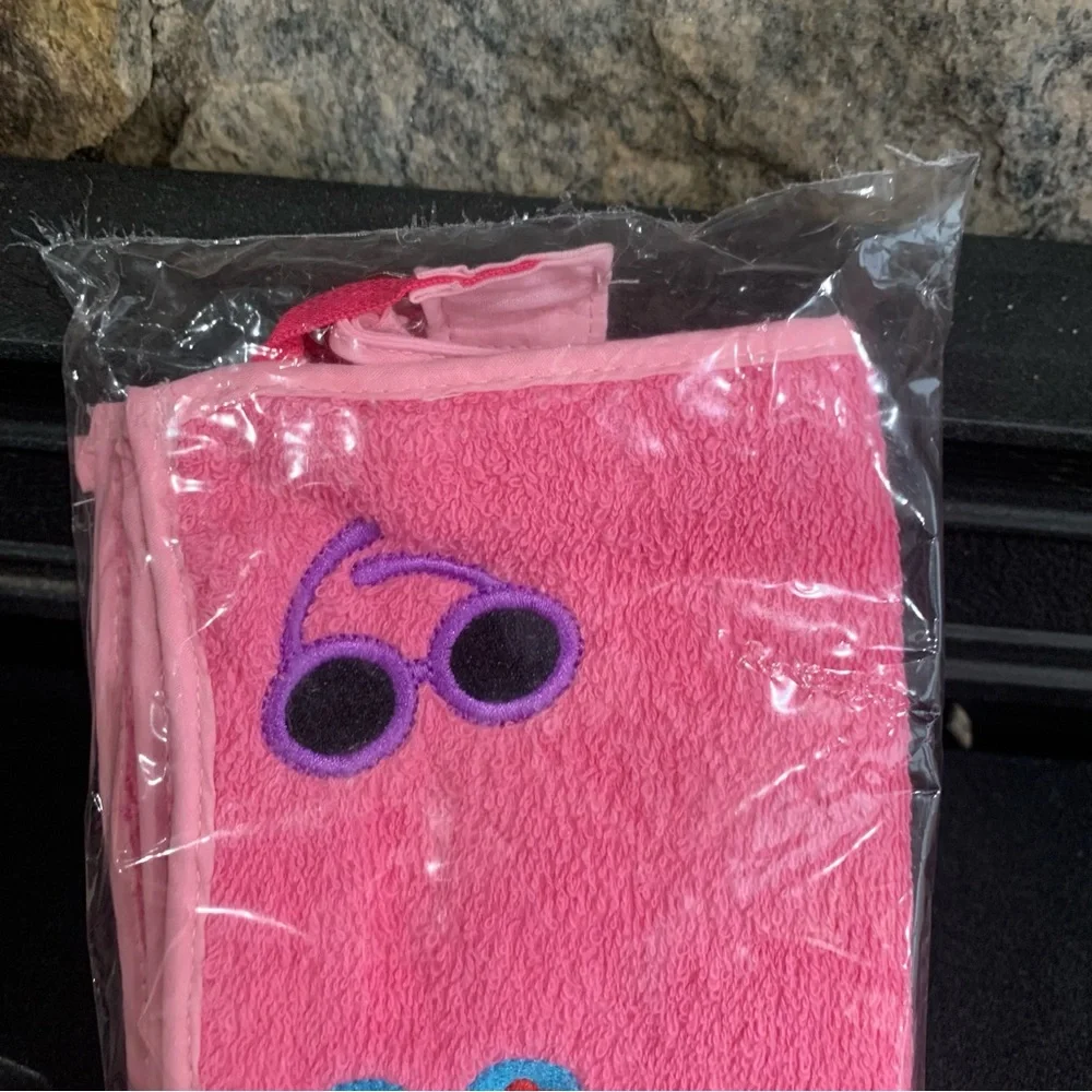 Lillian Vernon Flip Flop Terry Pink Toiletry Bag 806278 Brand New